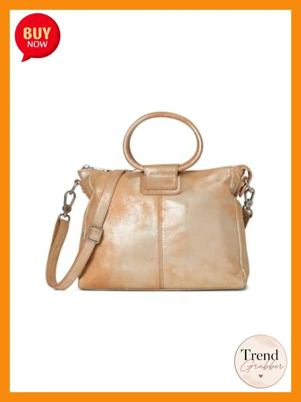 Leather Satchel - Crossbody Shoulder Bag with Pockets